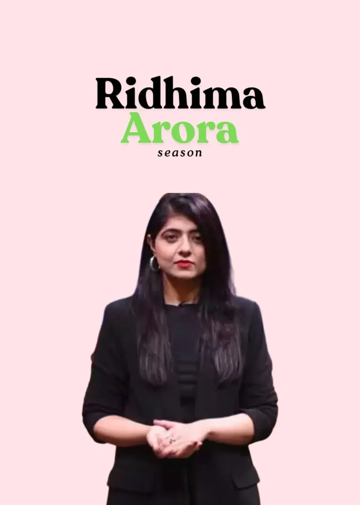 Founder of Namhya Foods Ridhima Arora
